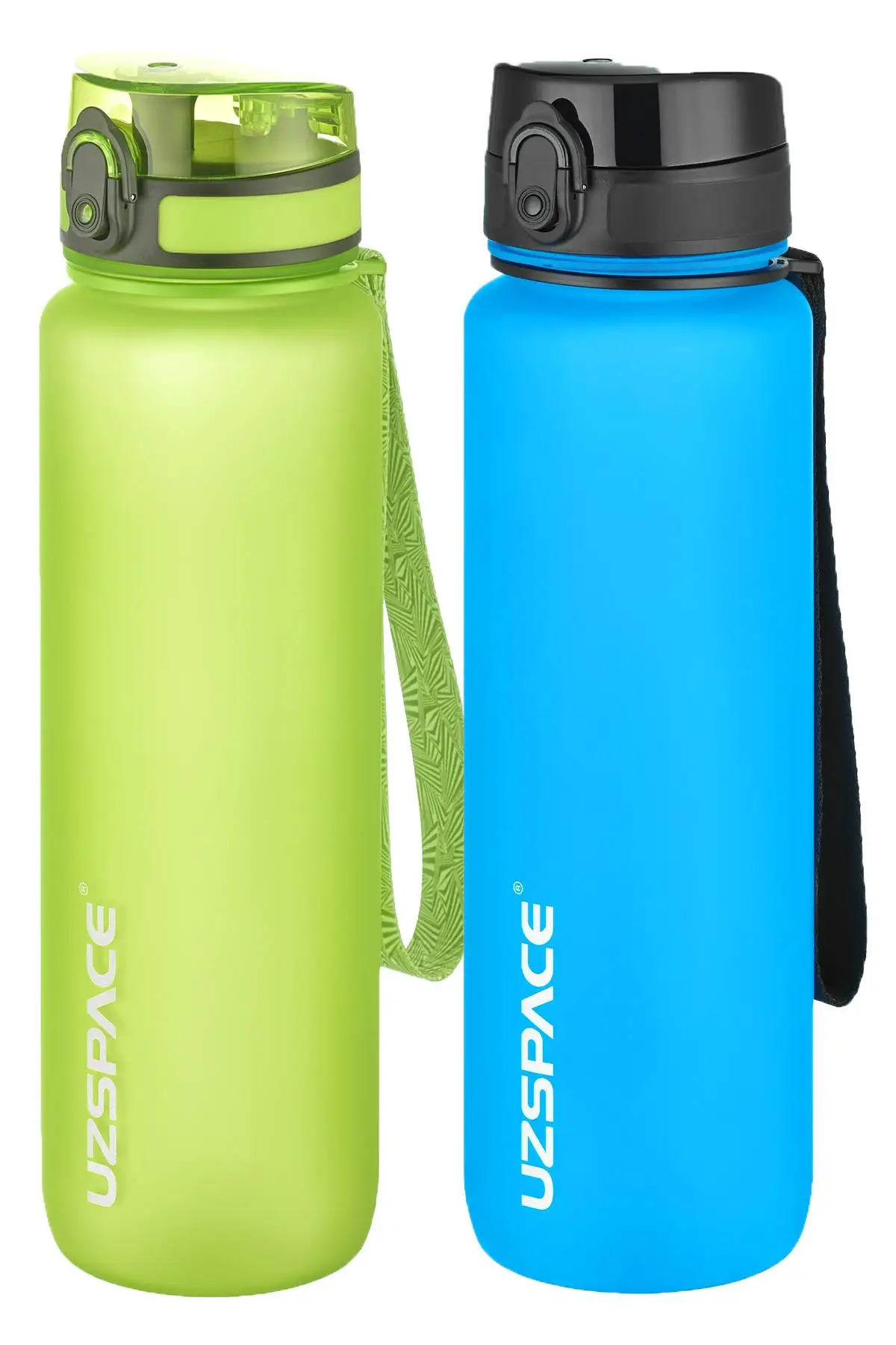 Uzspace 2`li Tritan Matara Seti 1000 ml Büyük Boy 14 Farklı Renk Seçeneği FiftyFifty