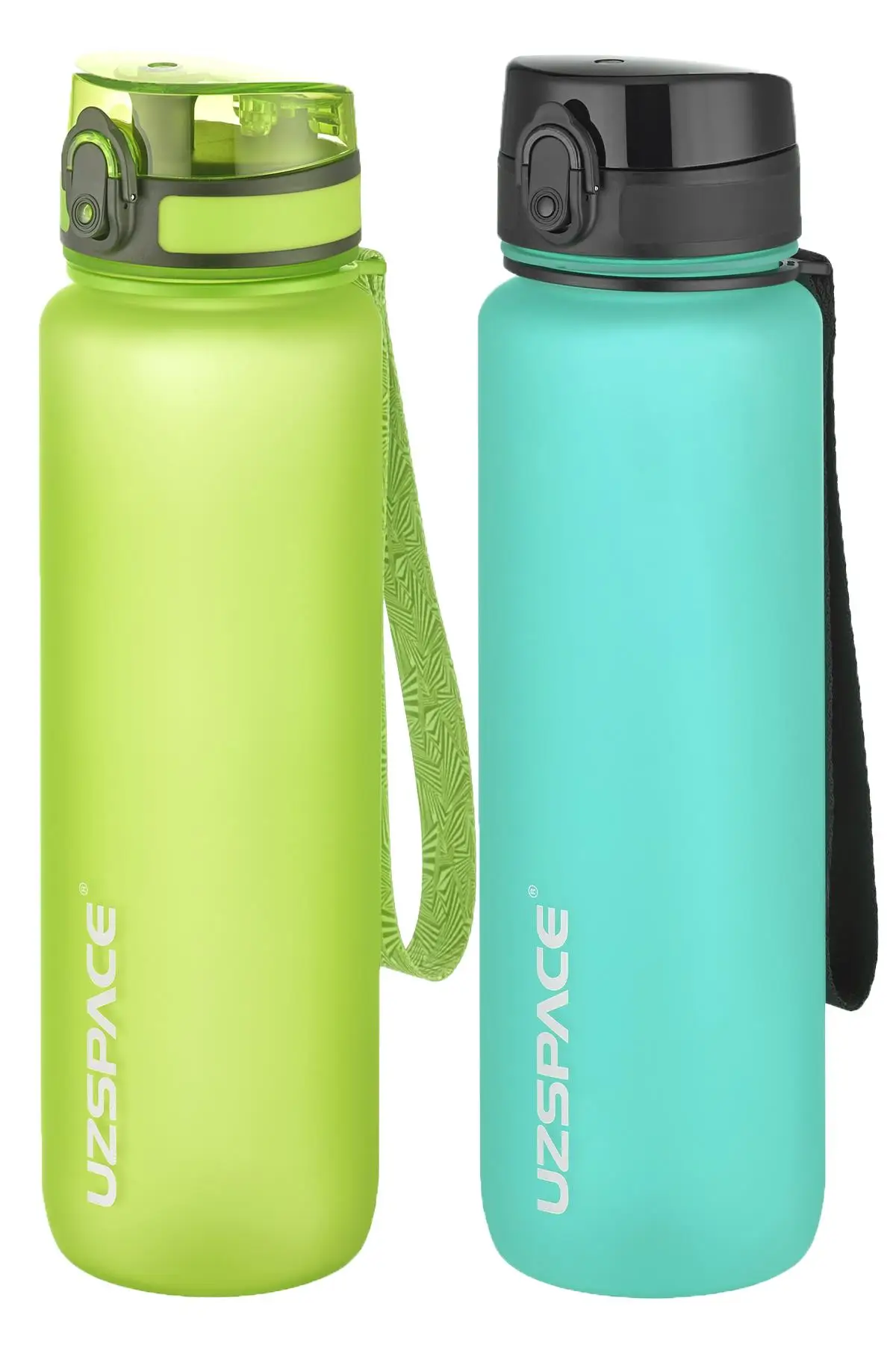 Uzspace 2`li Tritan Matara Seti 1000 ml Büyük Boy 14 Farklı Renk Seçeneği FiftyFifty