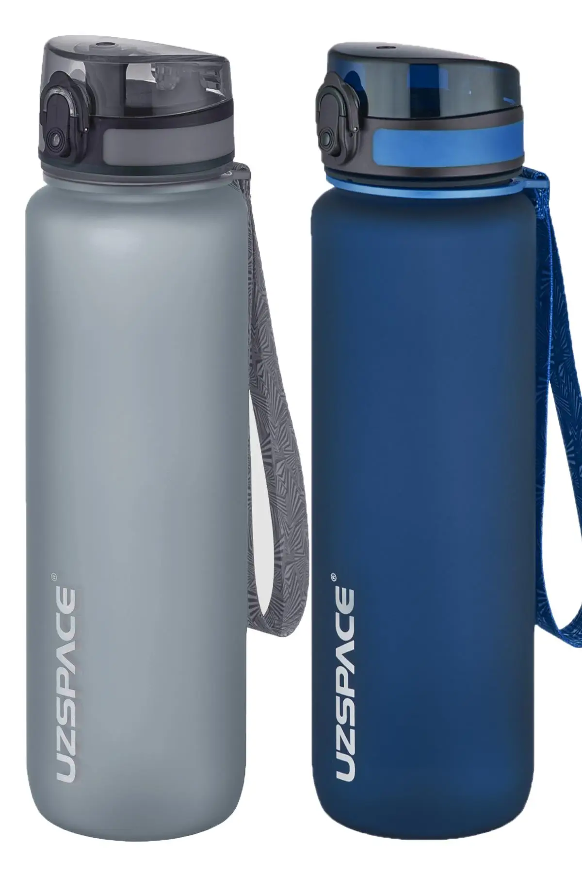 Uzspace 2`li Tritan Matara Seti 1000 ml Büyük Boy 14 Farklı Renk Seçeneği FiftyFifty