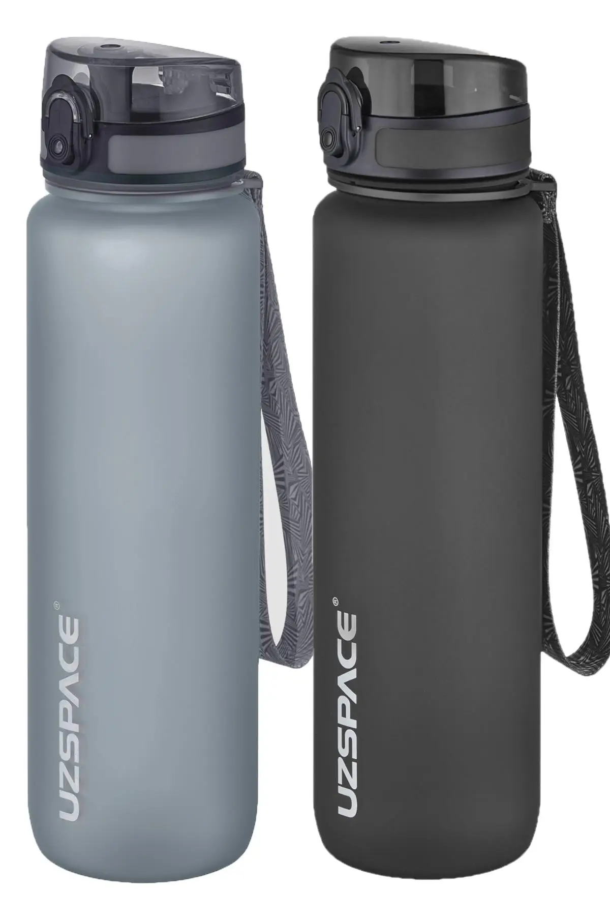 Uzspace 2`li Tritan Matara Seti 1000 ml Büyük Boy 14 Farklı Renk Seçeneği FiftyFifty