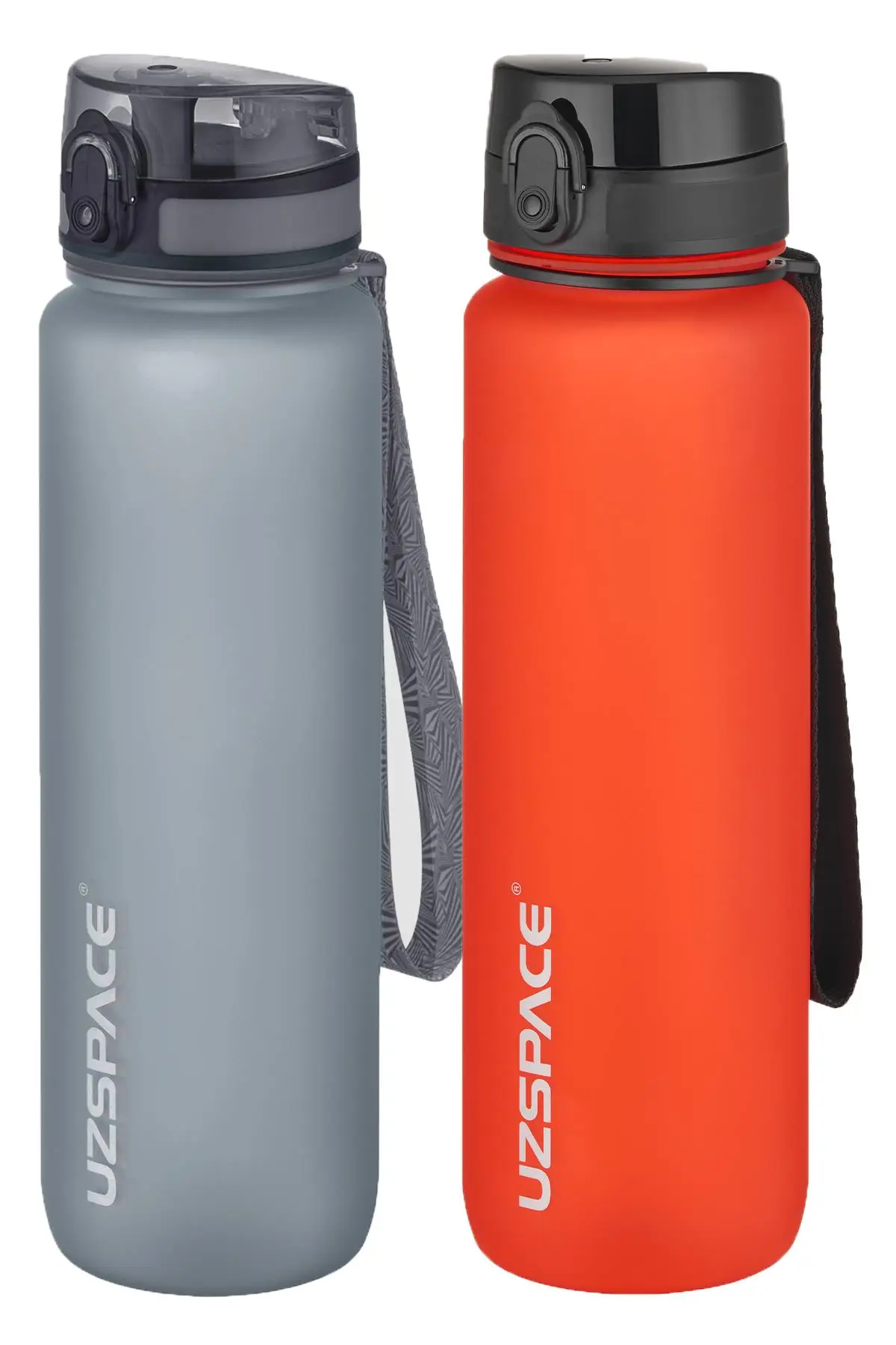 Uzspace 2`li Tritan Matara Seti 1000 ml Büyük Boy 14 Farklı Renk Seçeneği FiftyFifty