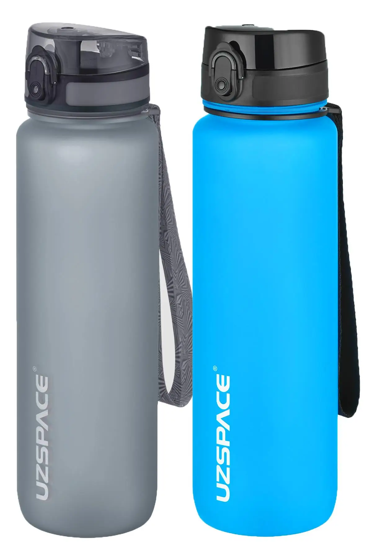 Uzspace 2`li Tritan Matara Seti 1000 ml Büyük Boy 14 Farklı Renk Seçeneği FiftyFifty
