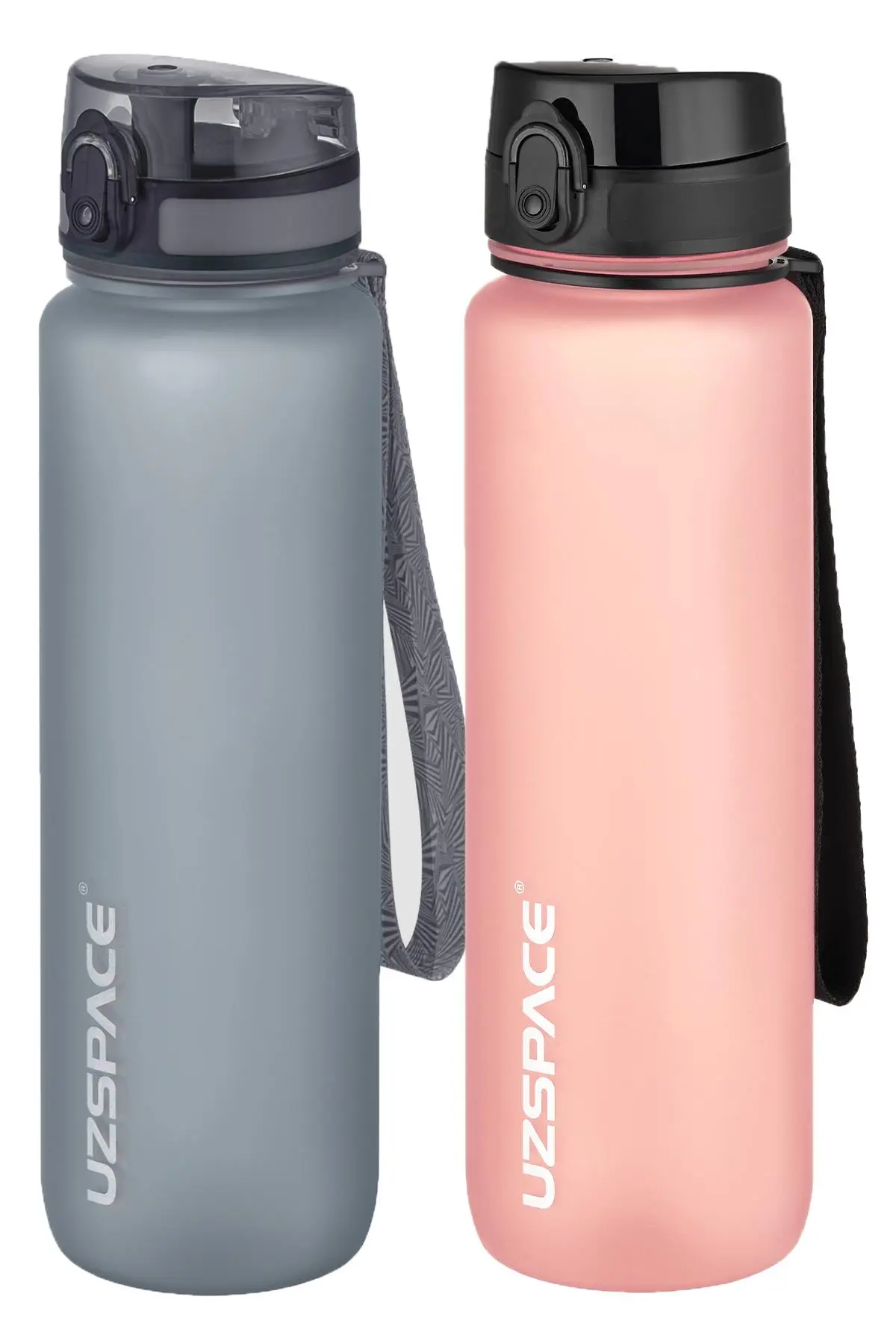 Uzspace 2`li Tritan Matara Seti 1000 ml Büyük Boy 14 Farklı Renk Seçeneği FiftyFifty