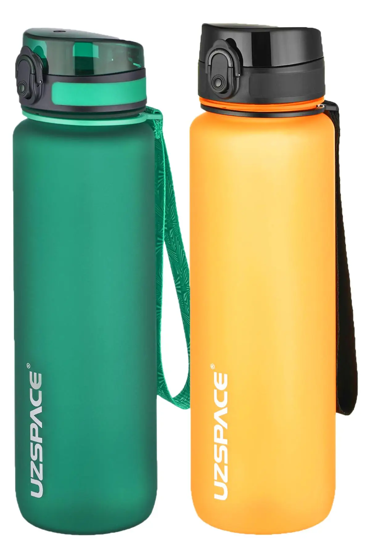 Uzspace 2`li Tritan Matara Seti 1000 ml Büyük Boy 14 Farklı Renk Seçeneği FiftyFifty