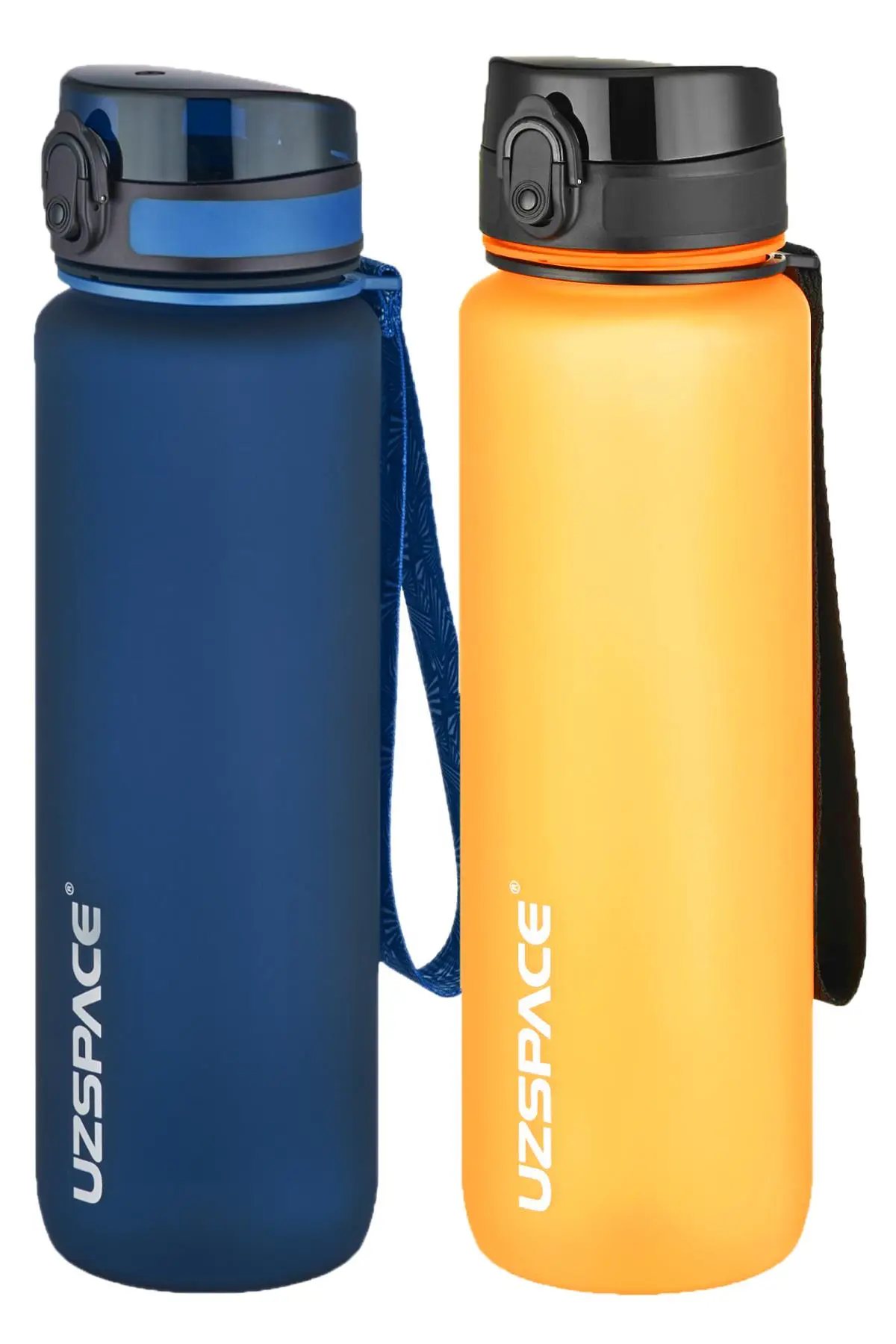 Uzspace 2`li Tritan Matara Seti 1000 ml Büyük Boy 14 Farklı Renk Seçeneği FiftyFifty