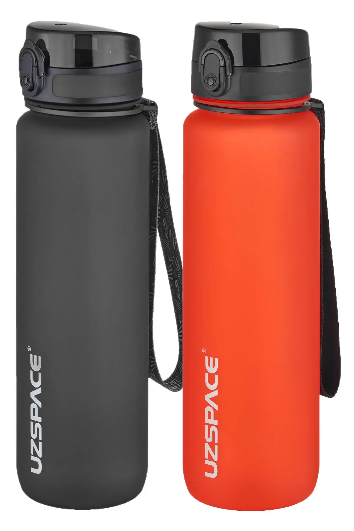Uzspace 2`li Tritan Matara Seti 1000 ml Büyük Boy 14 Farklı Renk Seçeneği FiftyFifty