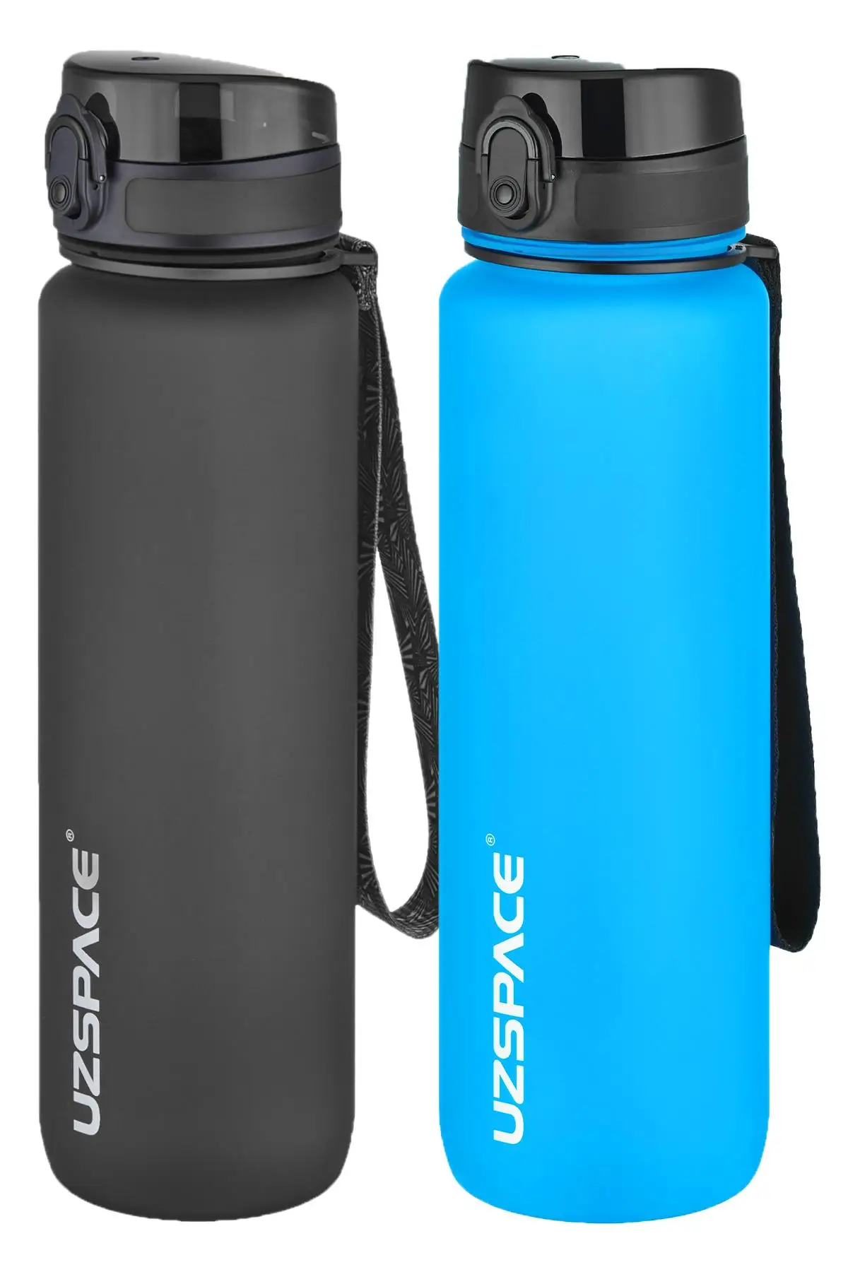 Uzspace 2`li Tritan Matara Seti 1000 ml Büyük Boy 14 Farklı Renk Seçeneği FiftyFifty