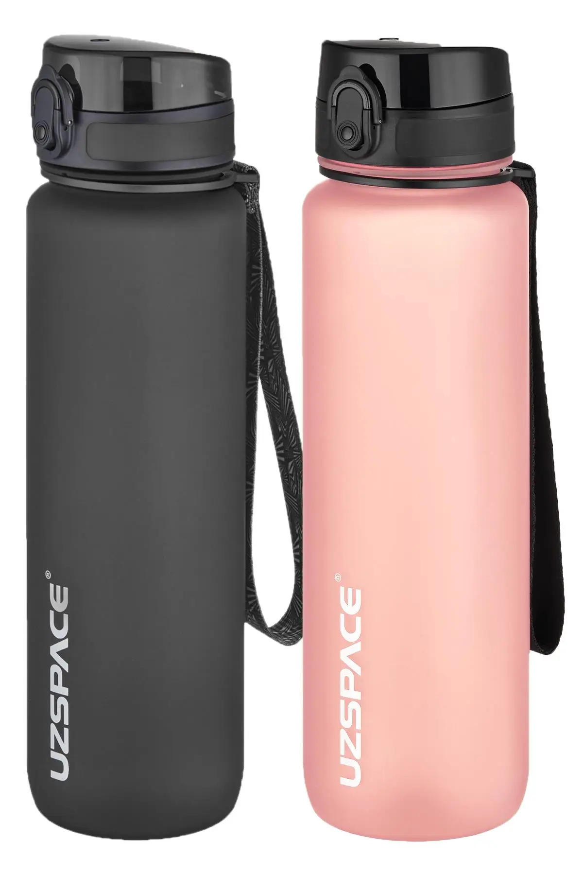 Uzspace 2`li Tritan Matara Seti 1000 ml Büyük Boy 14 Farklı Renk Seçeneği FiftyFifty