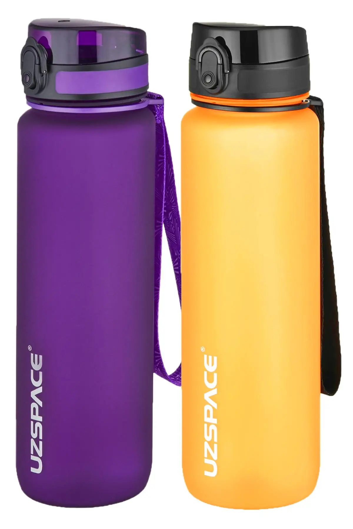 Uzspace 2`li Tritan Matara Seti 1000 ml Büyük Boy 14 Farklı Renk Seçeneği FiftyFifty