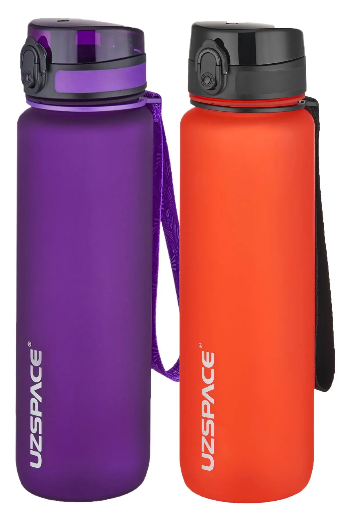 Uzspace 2`li Tritan Matara Seti 1000 ml Büyük Boy 14 Farklı Renk Seçeneği FiftyFifty