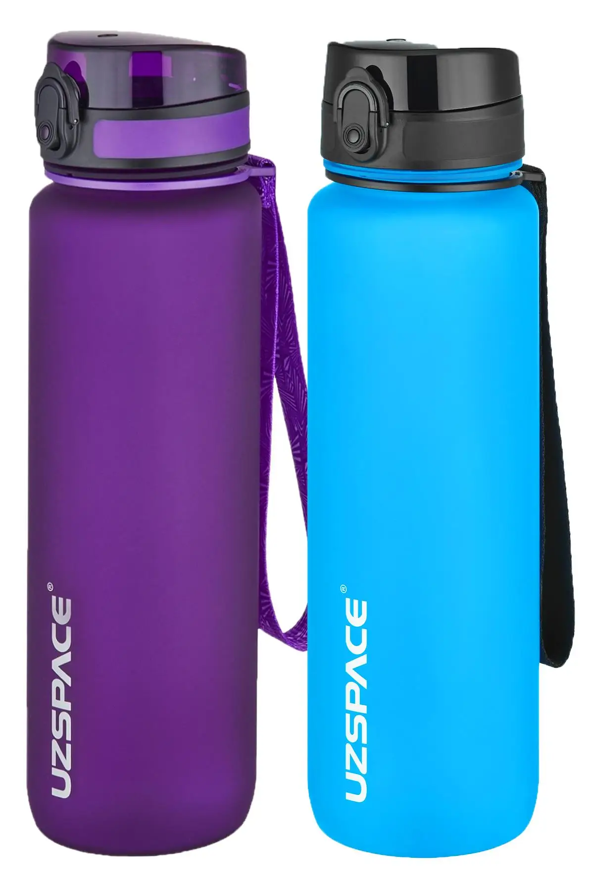 Uzspace 2`li Tritan Matara Seti 1000 ml Büyük Boy 14 Farklı Renk Seçeneği FiftyFifty