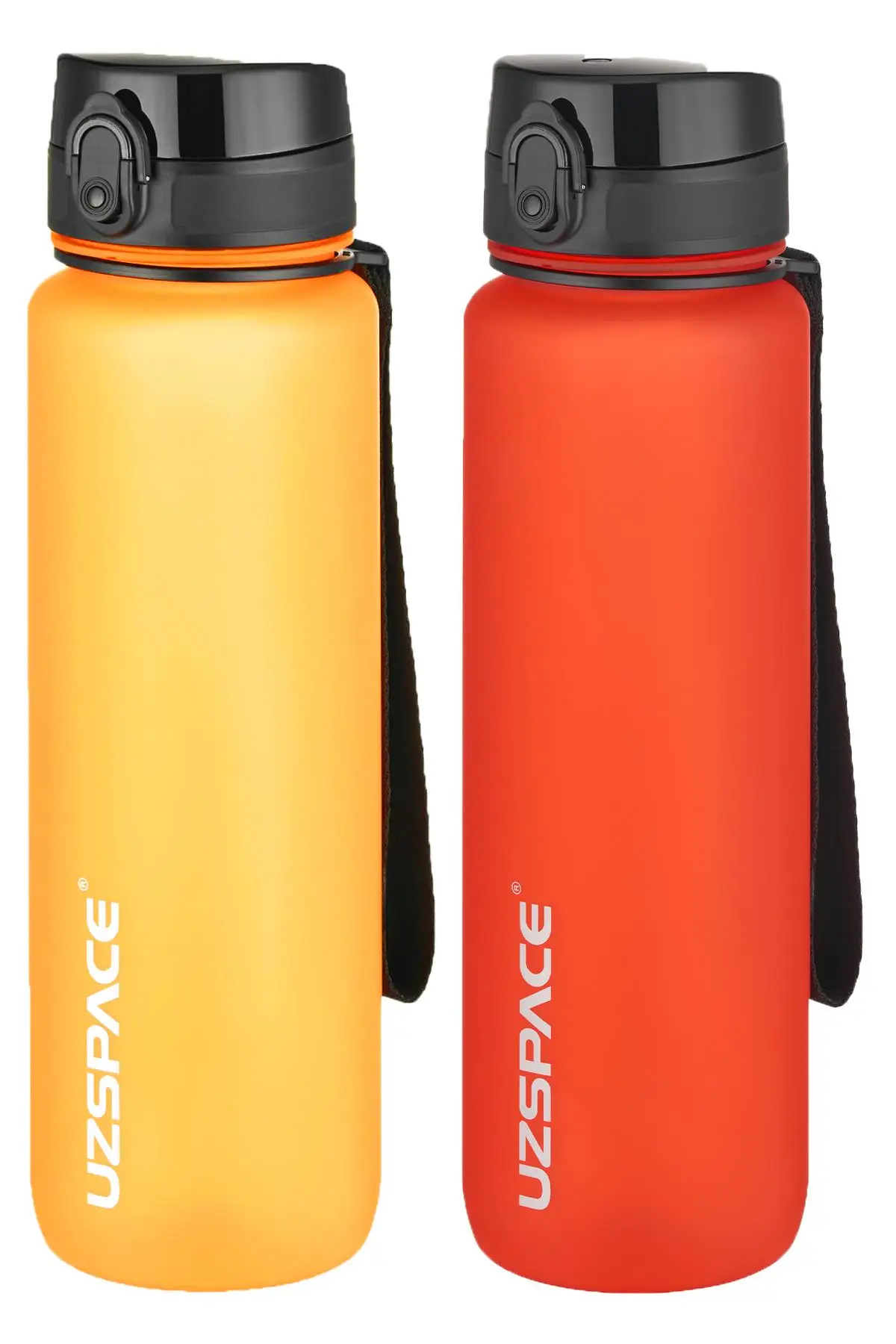 Uzspace 2`li Tritan Matara Seti 1000 ml Büyük Boy 14 Farklı Renk Seçeneği FiftyFifty