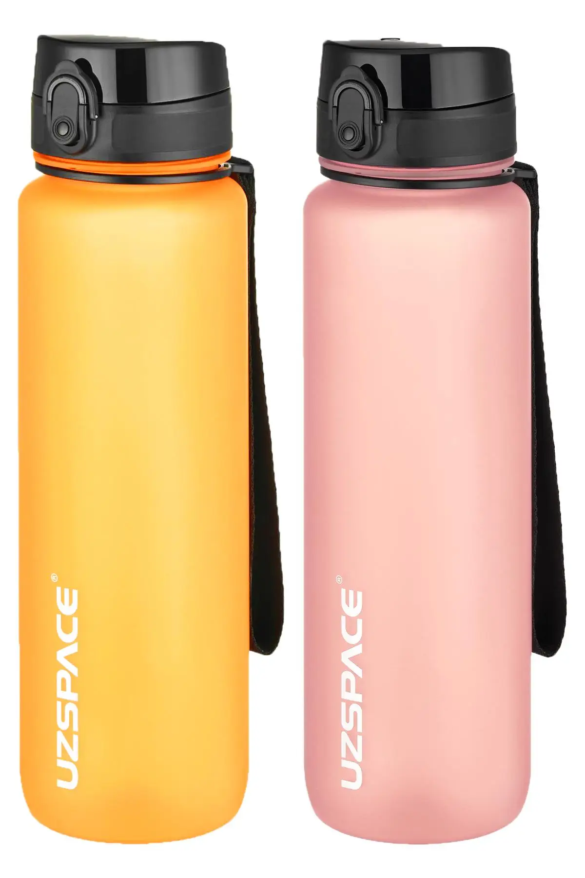Uzspace 2`li Tritan Matara Seti 1000 ml Büyük Boy 14 Farklı Renk Seçeneği FiftyFifty