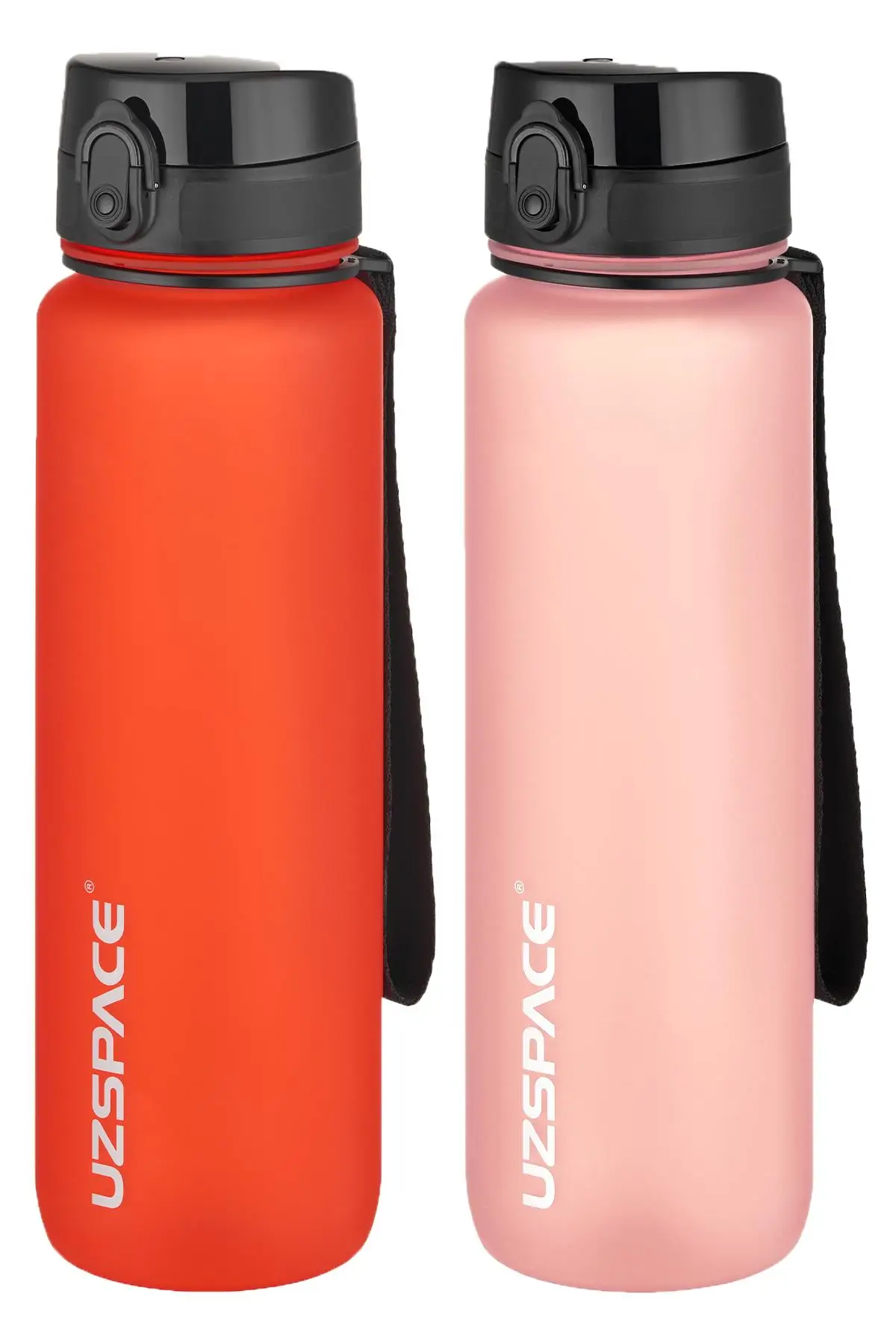 Uzspace 2`li Tritan Matara Seti 1000 ml Büyük Boy 14 Farklı Renk Seçeneği FiftyFifty