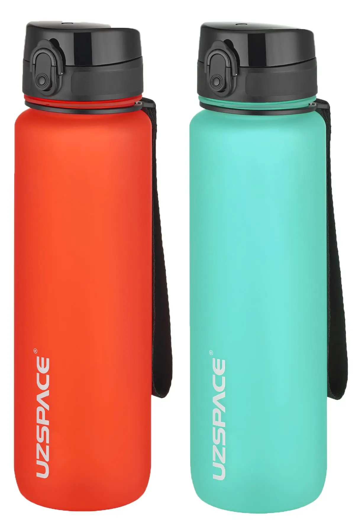 Uzspace 2`li Tritan Matara Seti 1000 ml Büyük Boy 14 Farklı Renk Seçeneği FiftyFifty