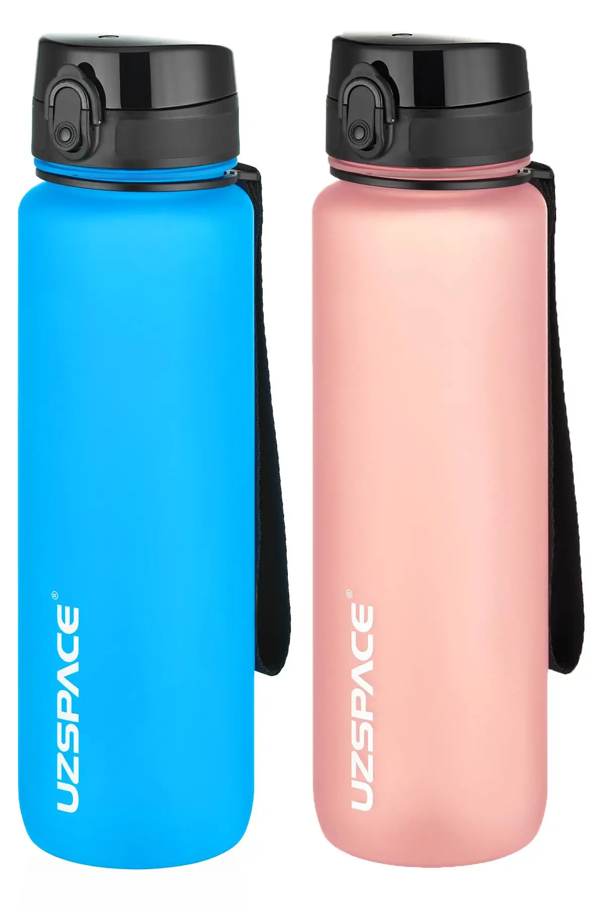 Uzspace 2`li Tritan Matara Seti 1000 ml Büyük Boy 14 Farklı Renk Seçeneği FiftyFifty