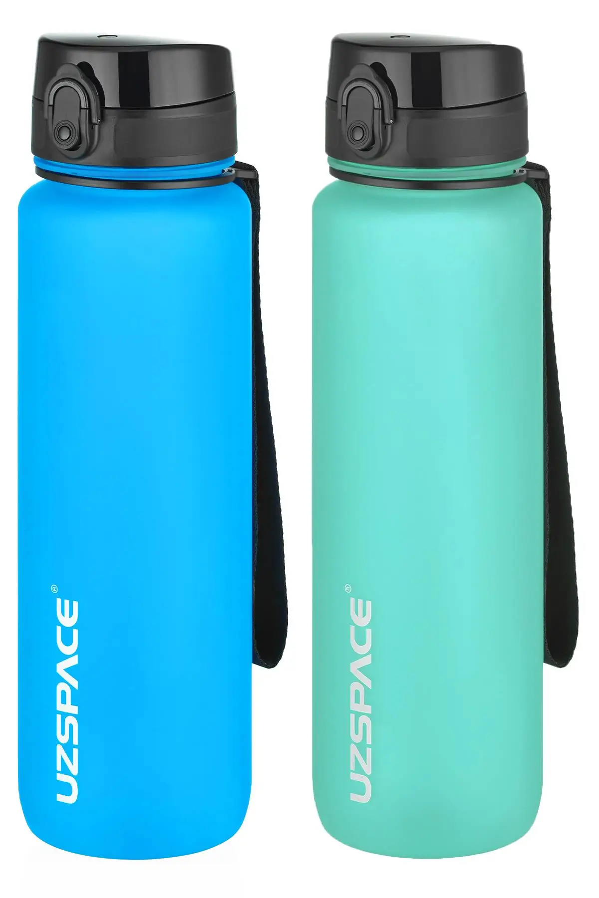 Uzspace 2`li Tritan Matara Seti 1000 ml Büyük Boy 14 Farklı Renk Seçeneği FiftyFifty