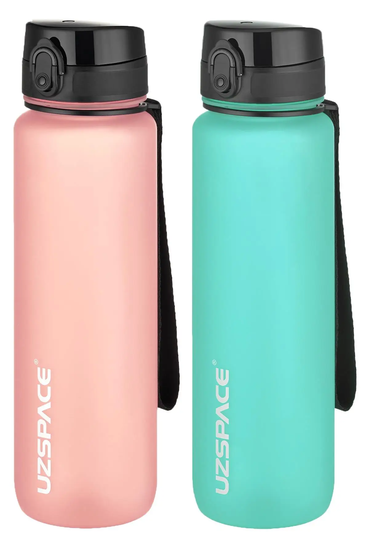 Uzspace 2`li Tritan Matara Seti 1000 ml Büyük Boy 14 Farklı Renk Seçeneği FiftyFifty
