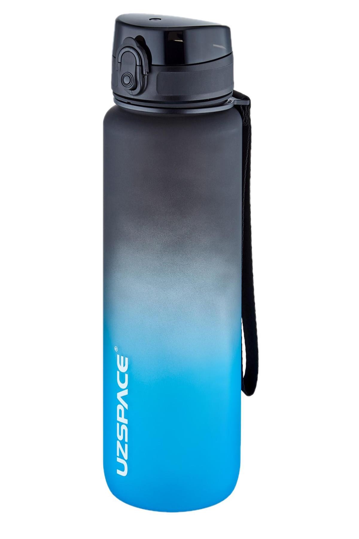Uzspace 2`li Tritan Matara Seti 1000ml BÜYÜK BOY Çift Renk Softtouch FF Collection Tritan Su Matarası