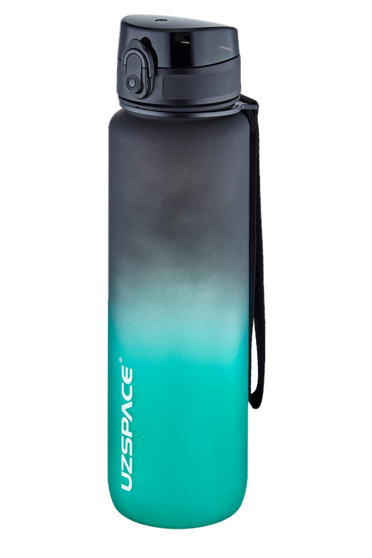 Uzspace 2`li Tritan Matara Seti 1000ml BÜYÜK BOY Çift Renk Softtouch FF Collection Tritan Su Matarası
