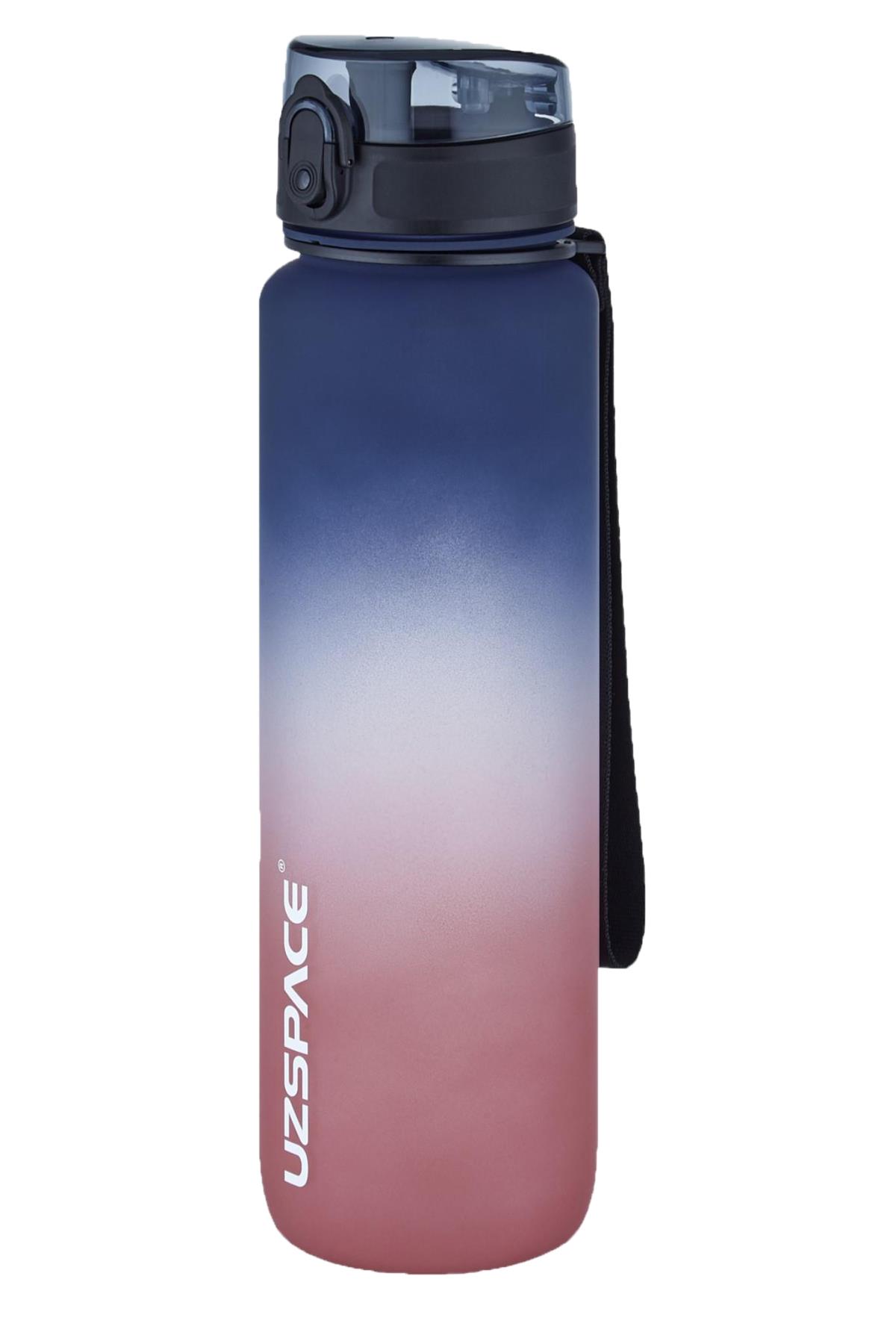 Uzspace 2`li Tritan Matara Seti 1000ml BÜYÜK BOY Çift Renk Softtouch FF Collection Tritan Su Matarası