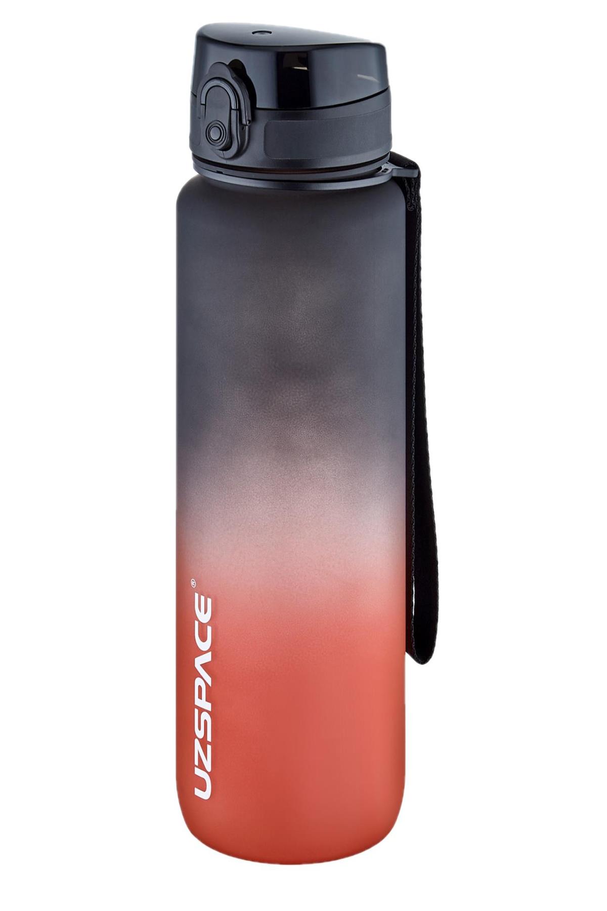 Uzspace 2`li Tritan Matara Seti 1000ml BÜYÜK BOY Çift Renk Softtouch FF Collection Tritan Su Matarası