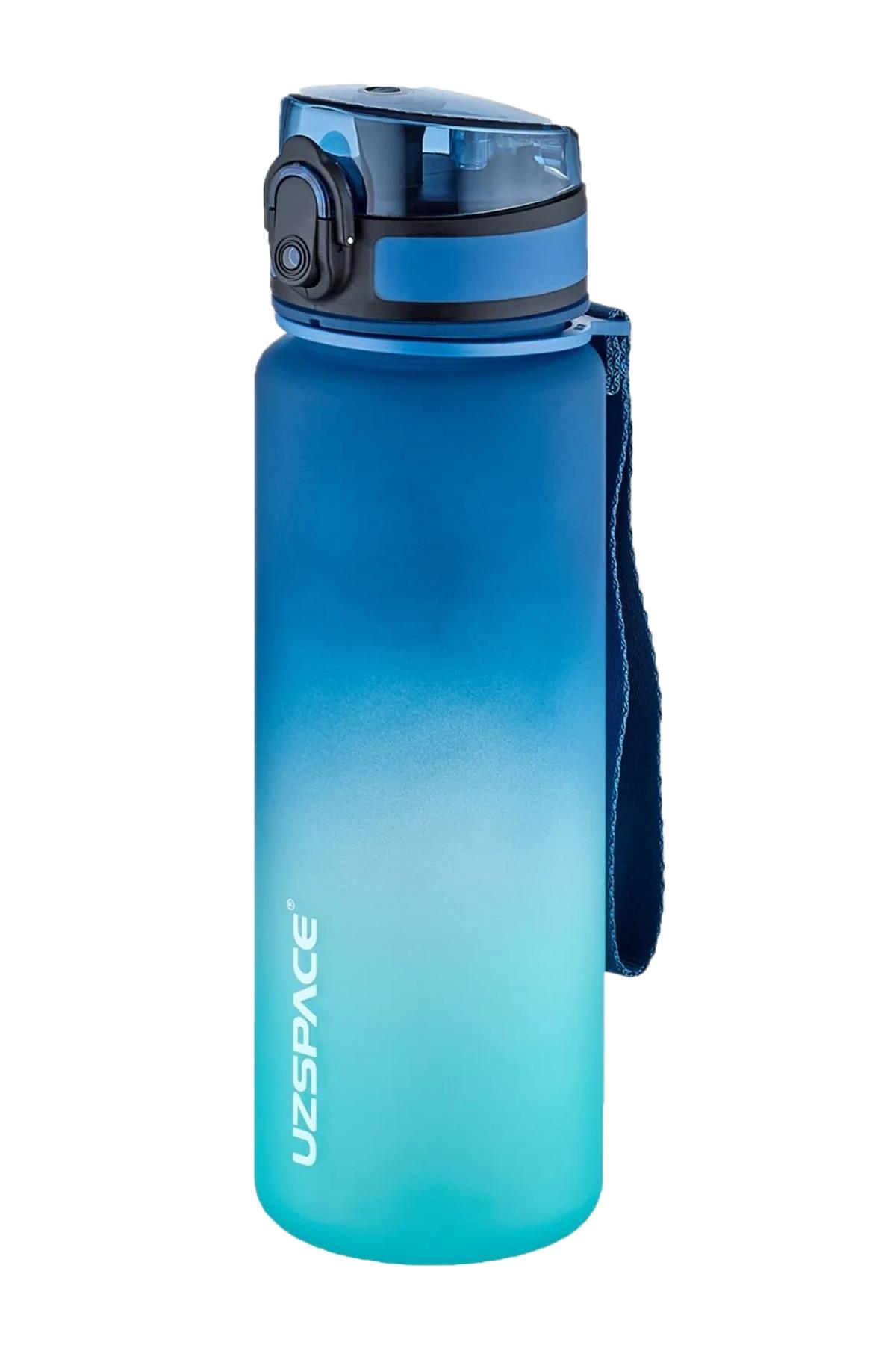 Uzspace 2`li Tritan Matara Seti 500 ml Çift Renk Softtouch FF Collection Tritan Su Matarası