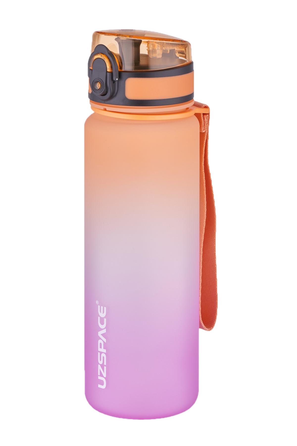 Uzspace 2`li Tritan Matara Seti 500 ml Çift Renk Softtouch FF Collection Tritan Su Matarası