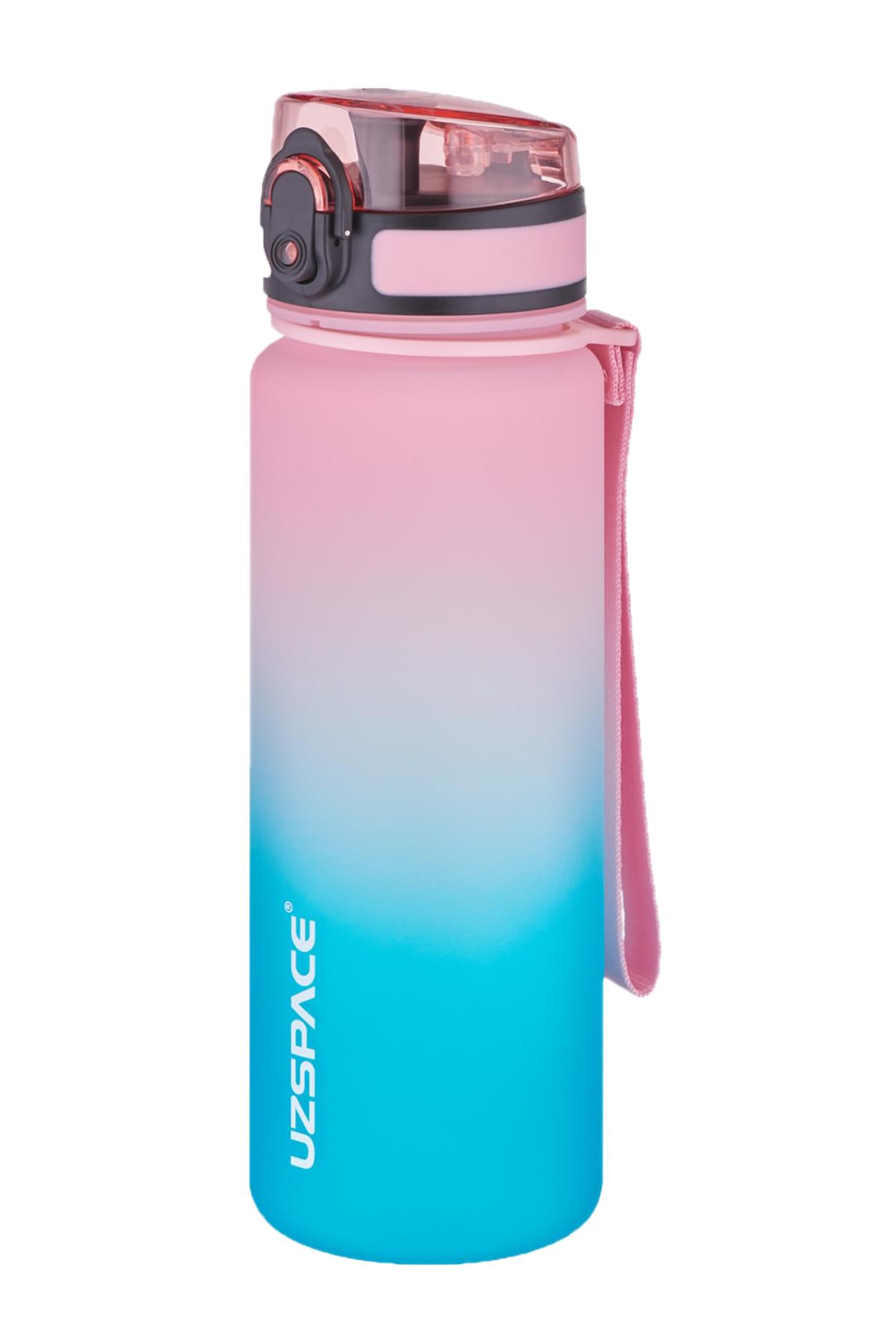 Uzspace 2`li Tritan Matara Seti 500 ml Çift Renk Softtouch FF Collection Tritan Su Matarası