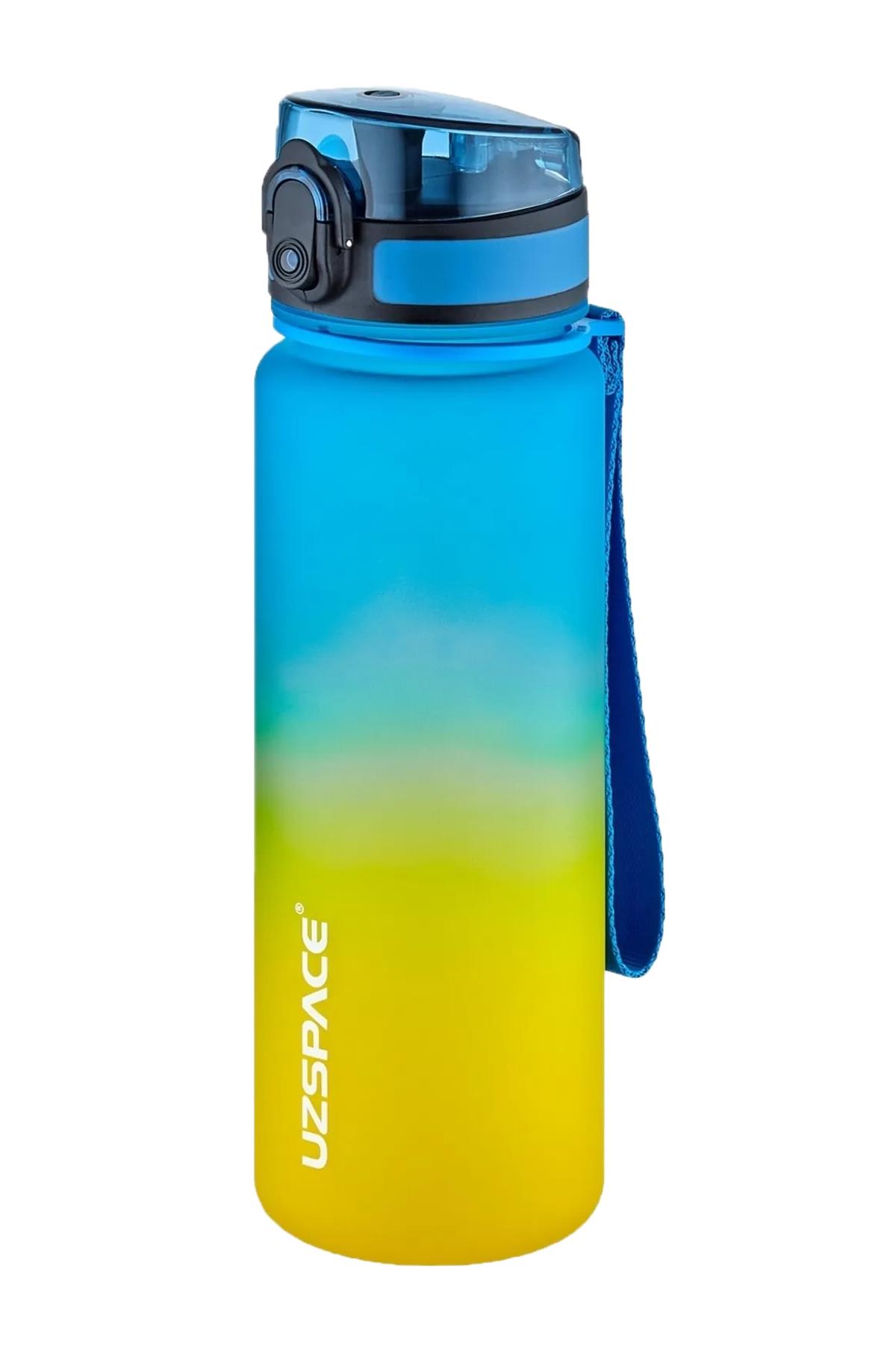 Uzspace 2`li Tritan Matara Seti 500 ml Çift Renk Softtouch FF Collection Tritan Su Matarası