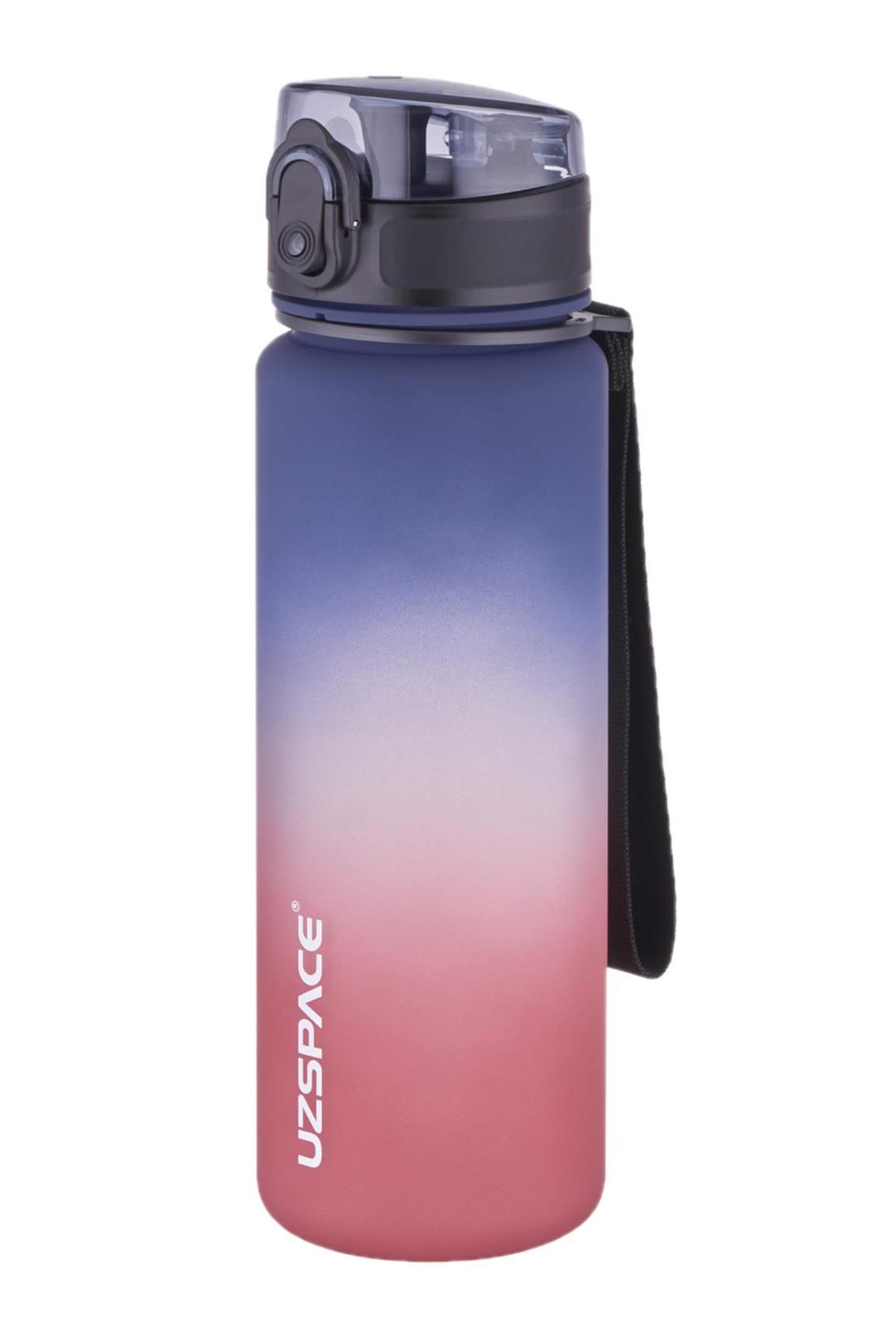 Uzspace 2`li Tritan Matara Seti 500 ml Çift Renk Softtouch FF Collection Tritan Su Matarası