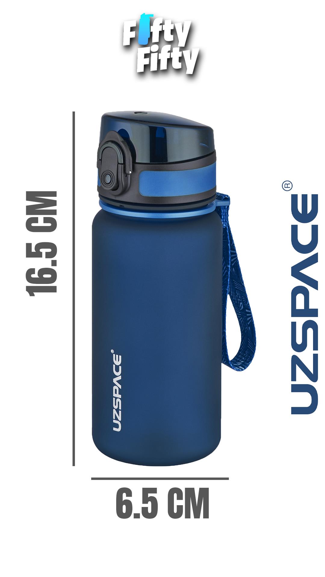 Uzspace 350 ML Pipetsiz Softtouch Tritan Çocuk Su Matarası -FF350MLUZS
