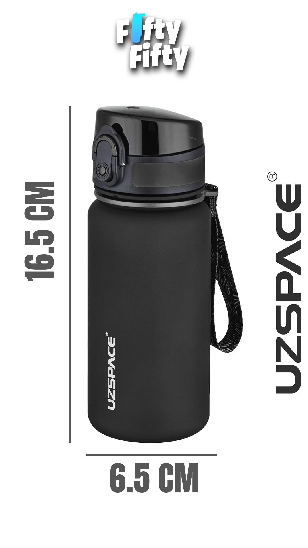 Uzspace 350 ML Pipetsiz Softtouch Tritan Çocuk Su Matarası -FF350MLUZS