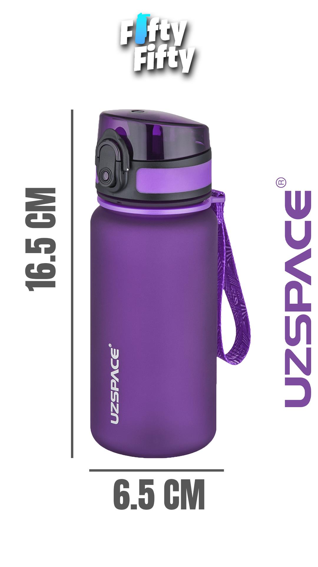 Uzspace 350 ML Pipetsiz Softtouch Tritan Çocuk Su Matarası -FF350MLUZS