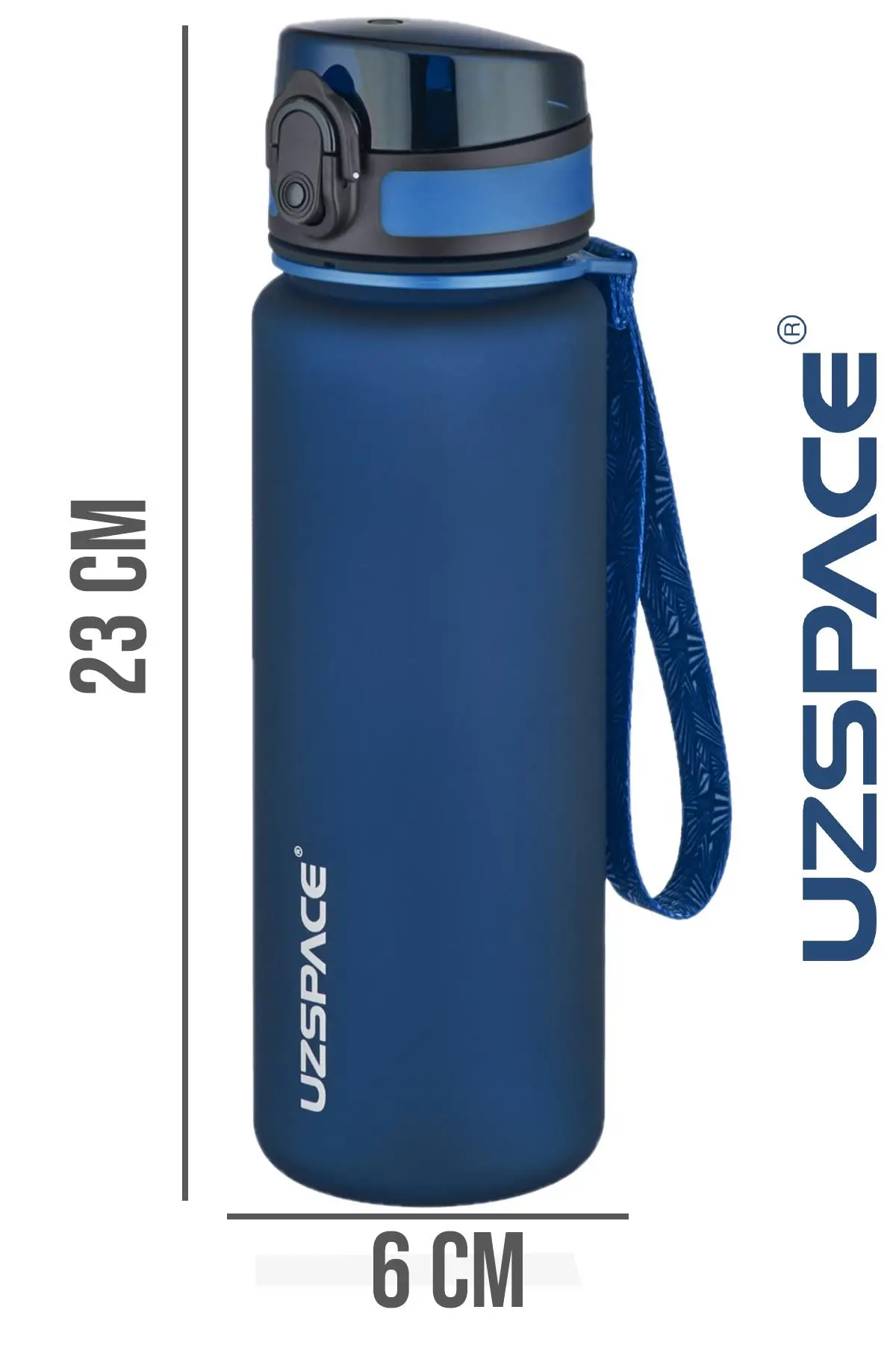 Uzspace 500 ml Tritan Su Matarası 13 farklı Renk Softtouch 
