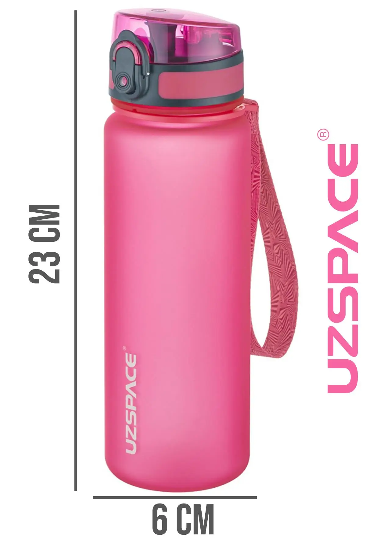 Uzspace 500 ml Tritan Su Matarası 13 farklı Renk Softtouch 