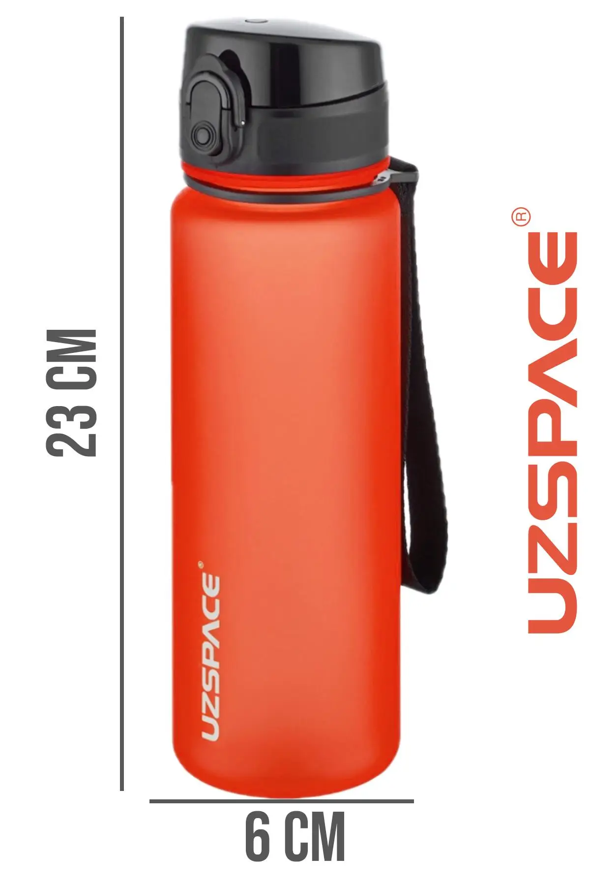 Uzspace 500 ml Tritan Su Matarası 13 farklı Renk Softtouch 