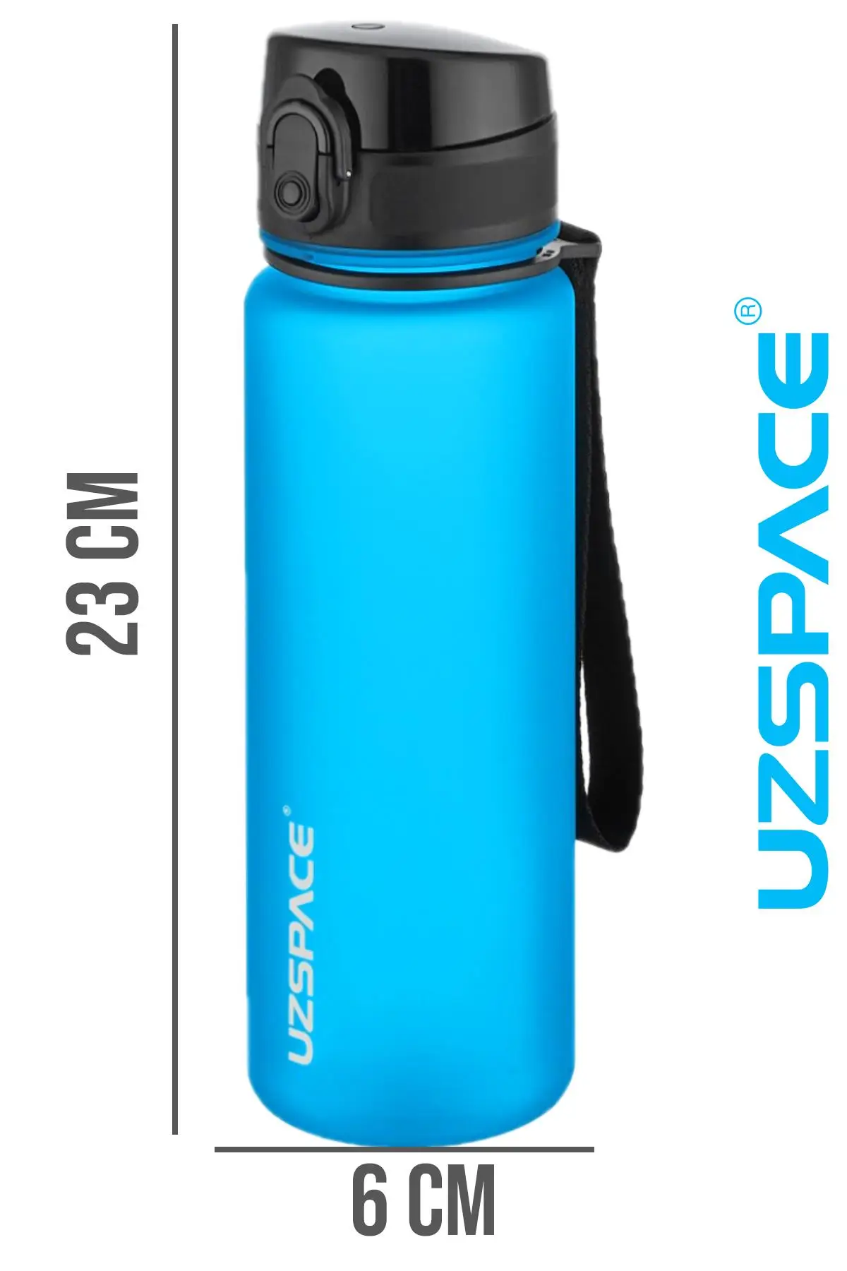 Uzspace 500 ml Tritan Su Matarası 13 farklı Renk Softtouch 