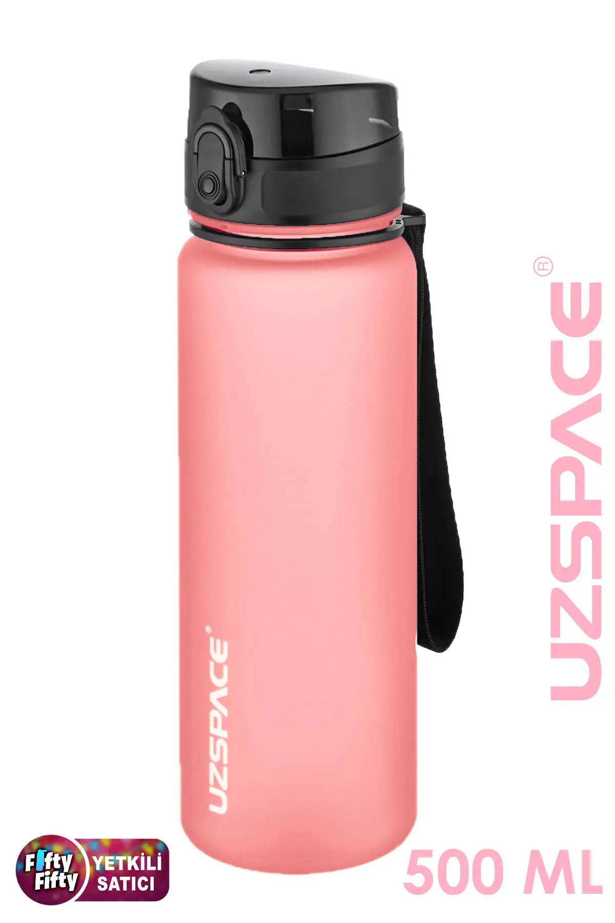 Uzspace 500 ml Tritan Su Matarası 13 farklı Renk Softtouch 