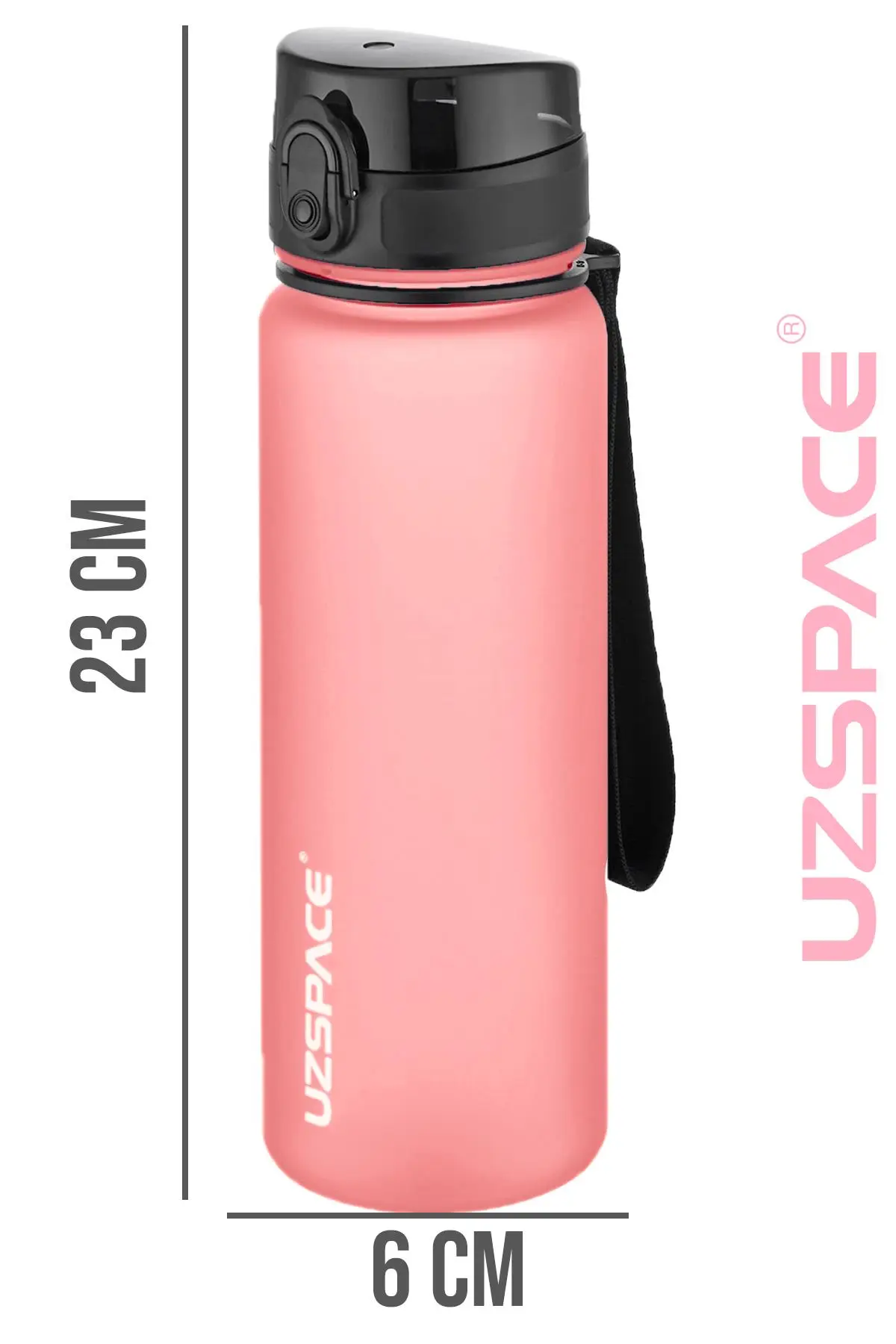 Uzspace 500 ml Tritan Su Matarası 13 farklı Renk Softtouch 