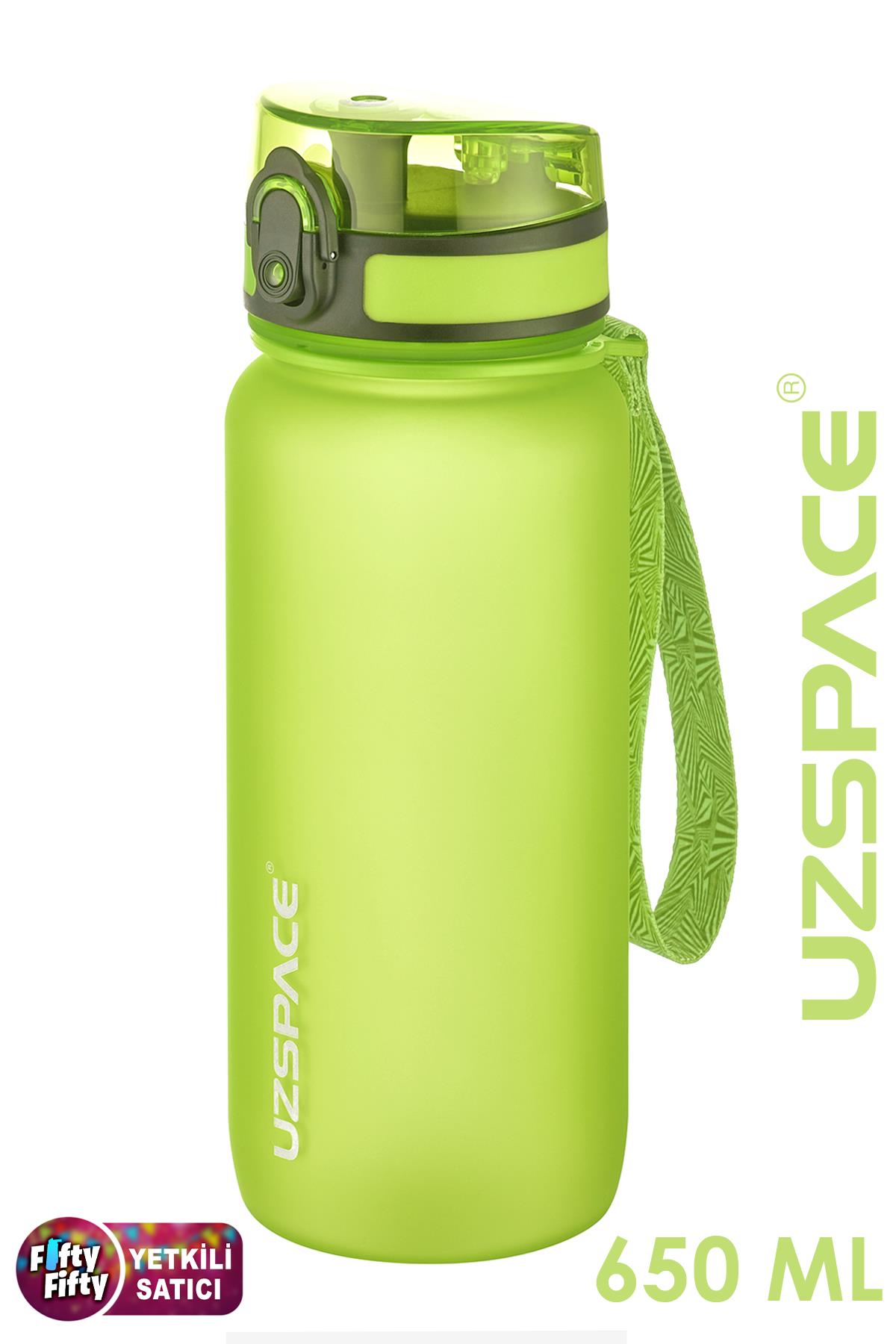 Uzspace 650 ml Tritan Su Matarası 14 Farklı Renk Softtouch 