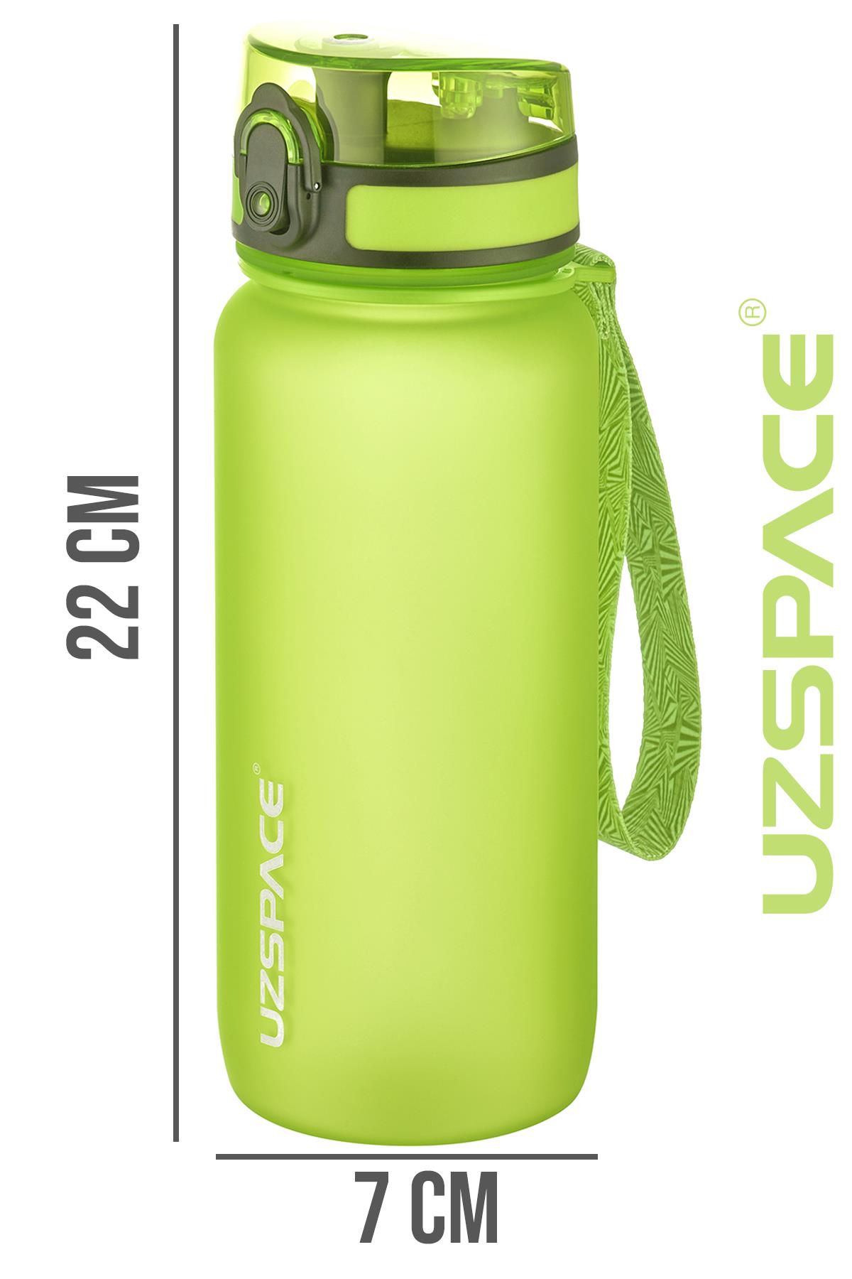 Uzspace 650 ml Tritan Su Matarası 14 Farklı Renk Softtouch 
