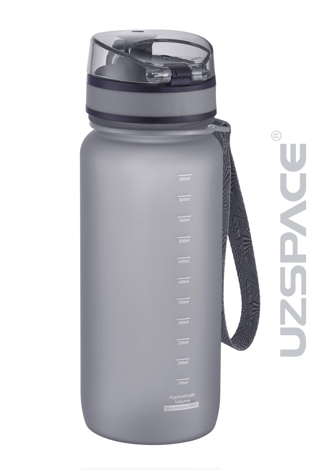 Uzspace 650 ml Tritan Su Matarası 14 Farklı Renk Softtouch 