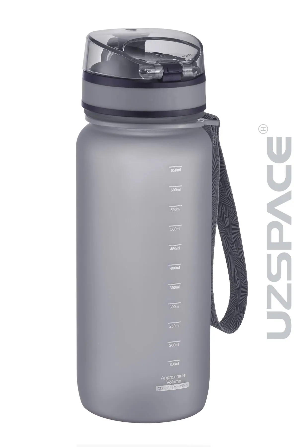 Uzspace 650 ml Tritan Su Matarası 14 Farklı Renk Softtouch 