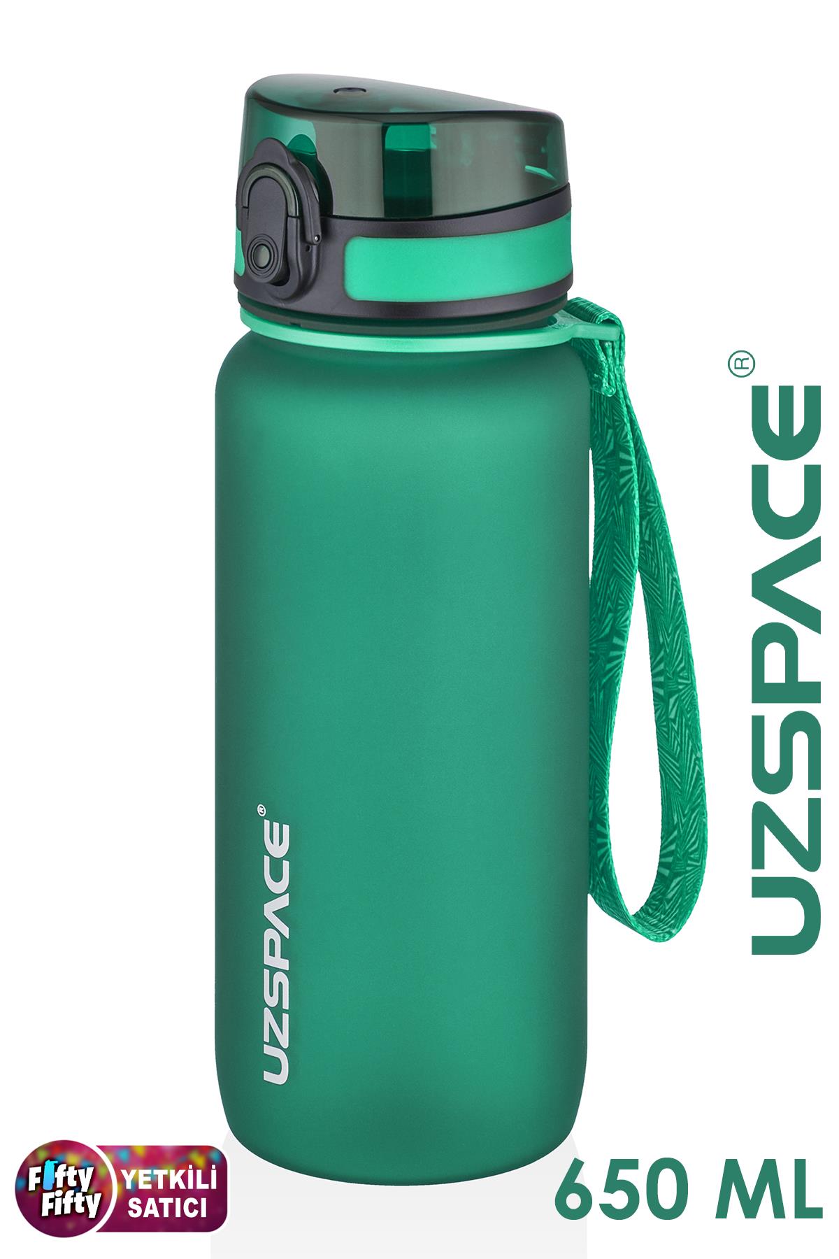 Uzspace 650 ml Tritan Su Matarası 14 Farklı Renk Softtouch 
