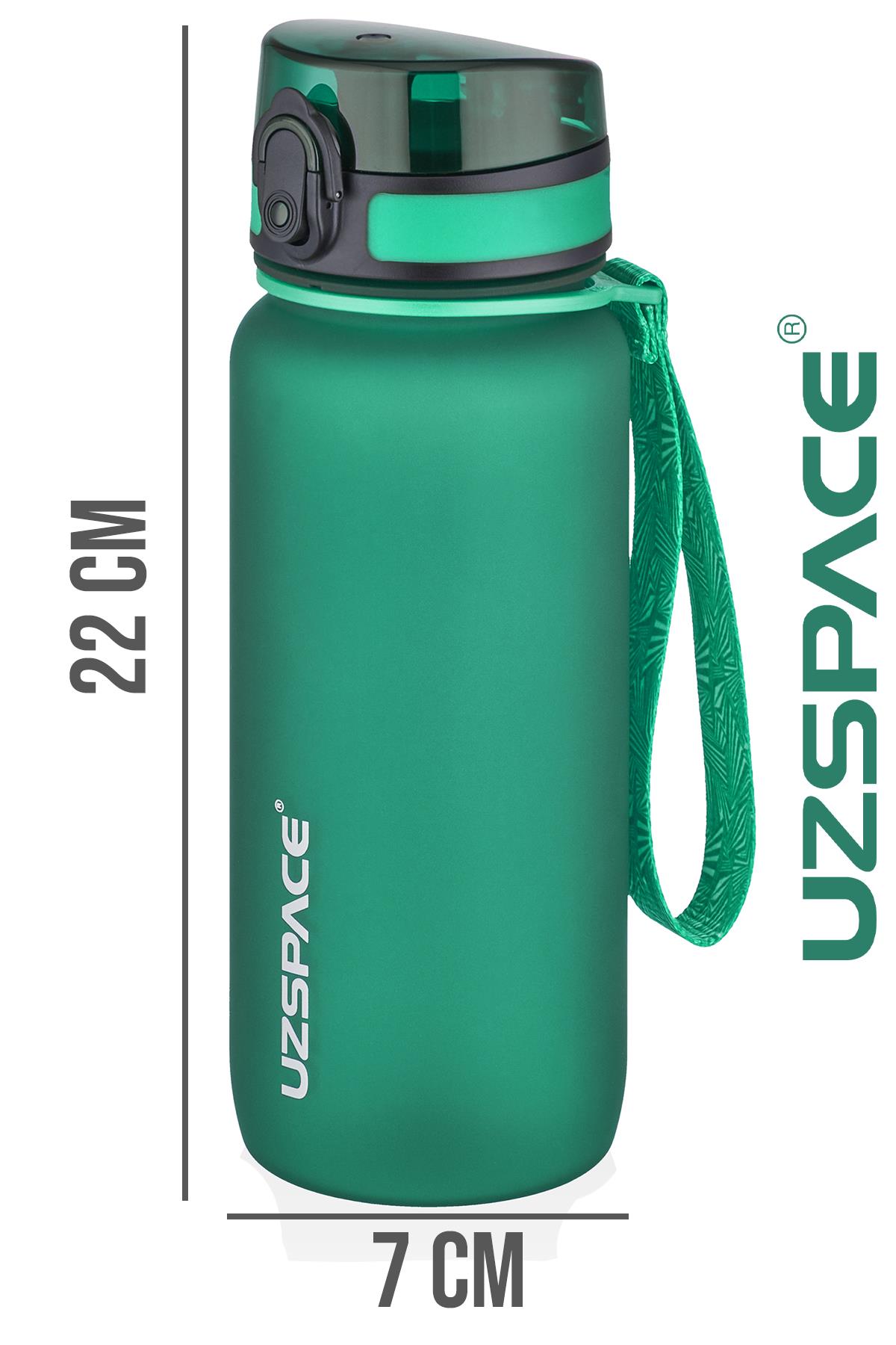 Uzspace 650 ml Tritan Su Matarası 14 Farklı Renk Softtouch 