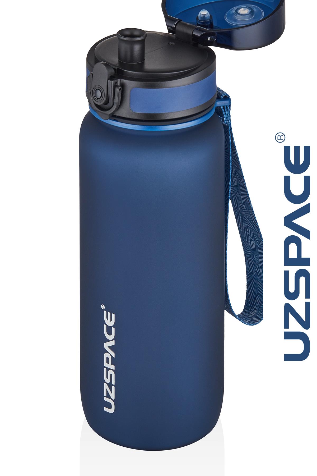 Uzspace 650 ml Tritan Su Matarası 14 Farklı Renk Softtouch 