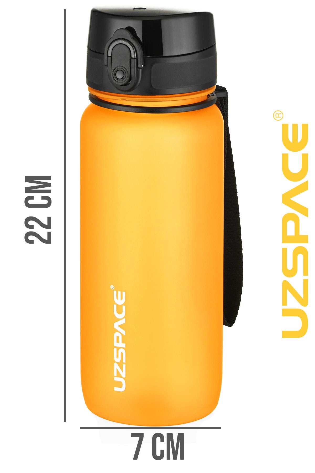 Uzspace 650 ml Tritan Su Matarası 14 Farklı Renk Softtouch 