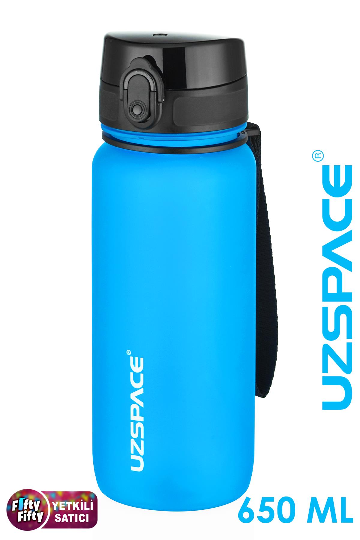 Uzspace 650 ml Tritan Su Matarası 14 Farklı Renk Softtouch 