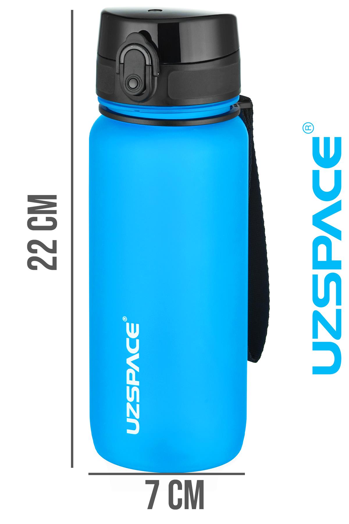 Uzspace 650 ml Tritan Su Matarası 14 Farklı Renk Softtouch 